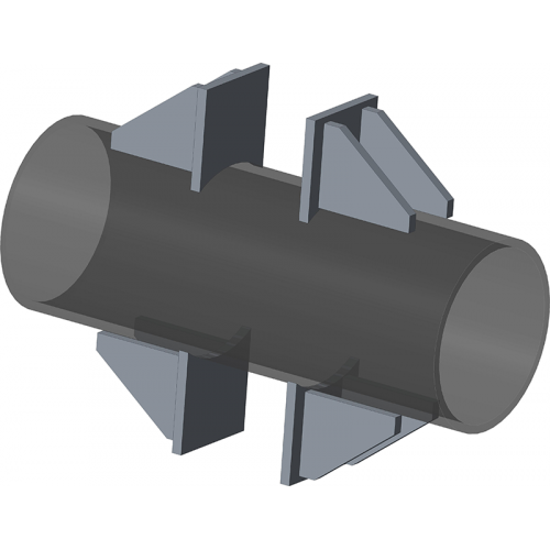 Опора неподвижная двухупорная для тепловых сетей ТС-660.00.00 159х120х112х320 мм Серия 5.903-13 выпуск 7-95 6,6 кг