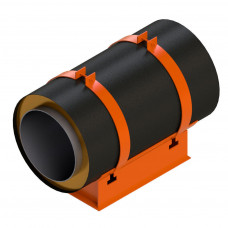 Опора скользящая хомутовая для труб в ППУ изоляции 313 ТС-008.012 57х125 мм Серия 313.ТС-008.000