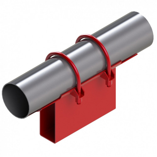 Опора неподвижная хомутовая корпусная для тепловых сетей исп. А21 / АС21 ВСт3 89х50х170х150 мм ОСТ 36-146-88 2,8 кг