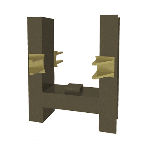 Опора неподвижная двухупорная для сальниковых компенсаторов для тепловых сетей ТС-665.00.00 720х280х266х1012 мм Серия 5.903-13 выпуск 7-95 40 кг