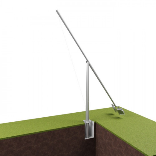 Опора освещения складывающаяся граненая фланцевая круглая ОМКС-18 Ст3сп5 90х275х18 мм в Кирове